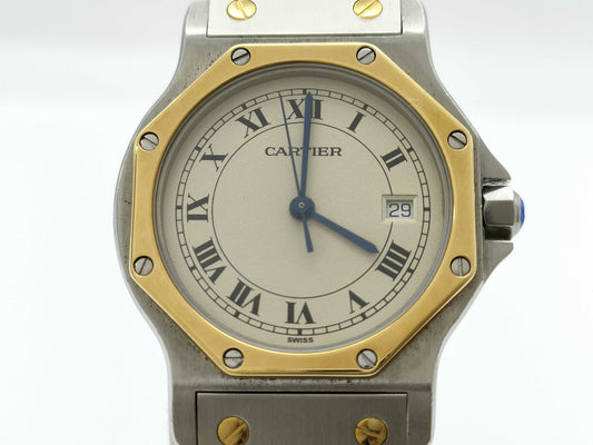 Cartier Santos Octagon LM 23516 187902 Quartz Women's Watch