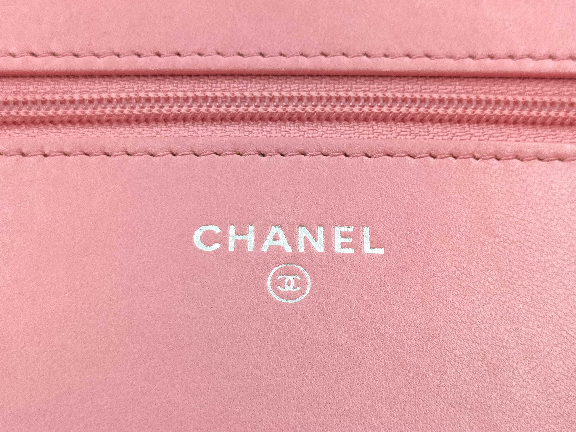 CHANEL Matelasse Chain Wallet A33814 Lambskin Pink 22 Series Shoulder Bag