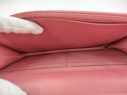 CHANEL Matelasse Chain Wallet A33814 Lambskin Pink 22 Series Shoulder Bag