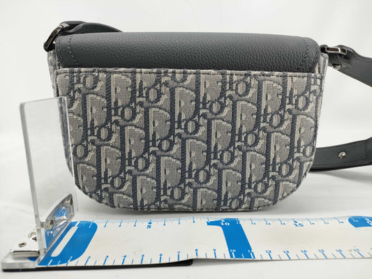 Dior DIOR Christian Dior Saddle Flap Messenger Bag Mini Shoulder Bag 2ADCA435YKS Oblique Jacquard and Grained Calfskin Shoulder Bag