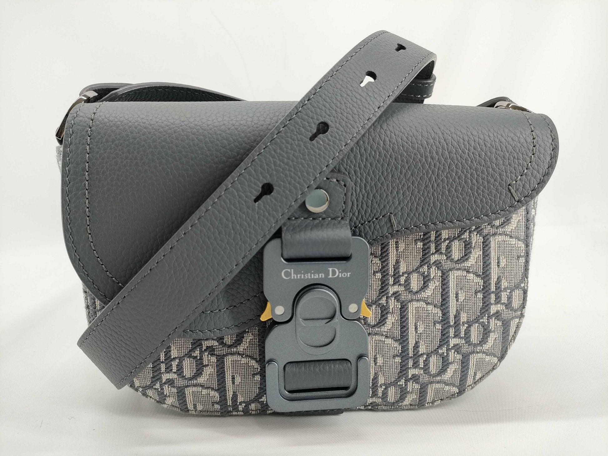 Dior DIOR Christian Dior Saddle Flap Messenger Bag Mini Shoulder Bag 2ADCA435YKS Oblique Jacquard and Grained Calfskin Shoulder Bag