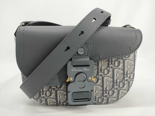Dior DIOR Christian Dior Saddle Flap Messenger Bag Mini Shoulder Bag 2ADCA435YKS Oblique Jacquard and Grained Calfskin Shoulder Bag