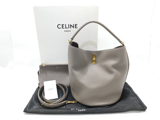 CELINE Bucket 16 Handbag Pebble 