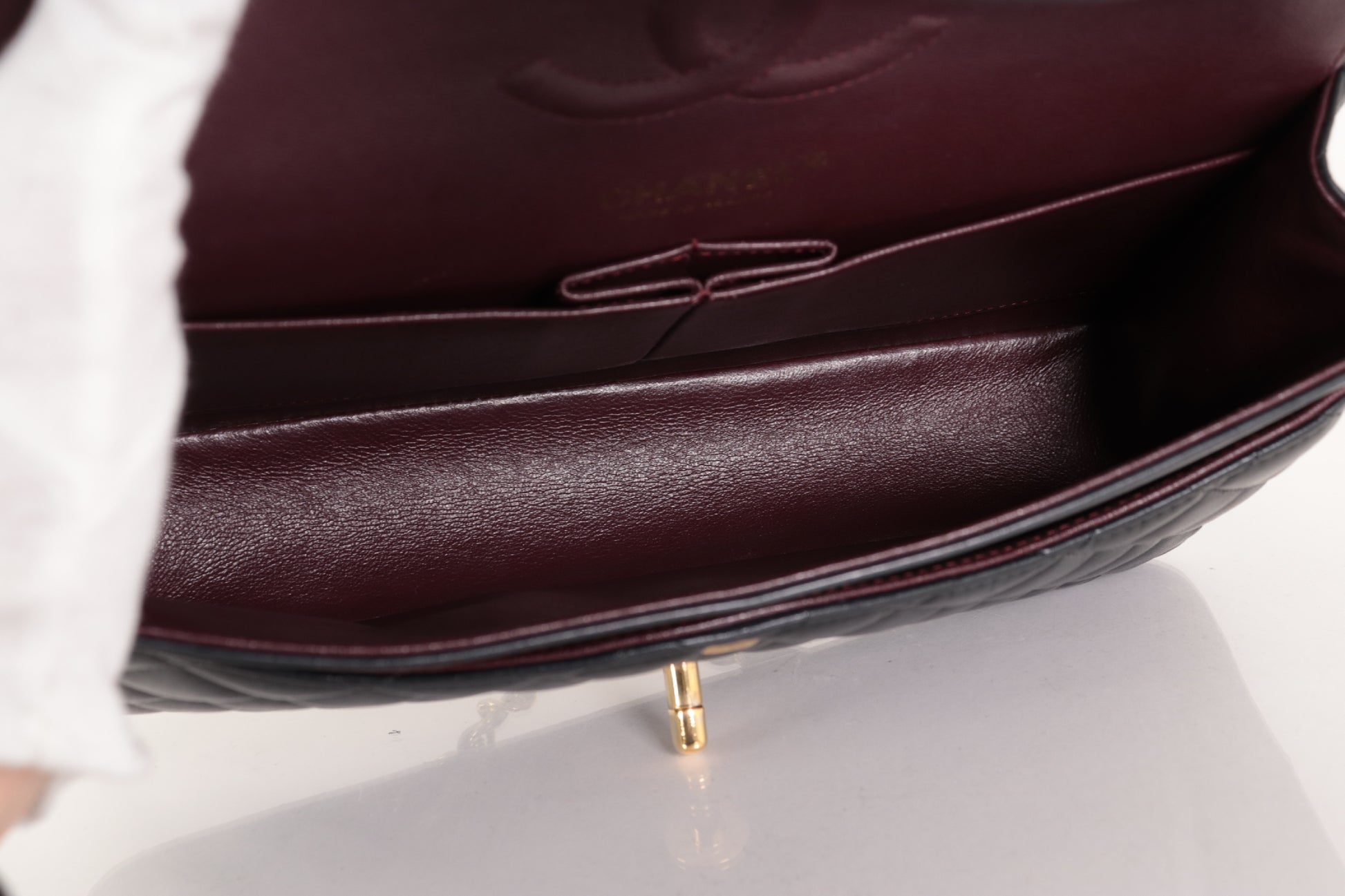 CHANEL Double Flap 25 Lambskin Shoulder Bag, No. 24