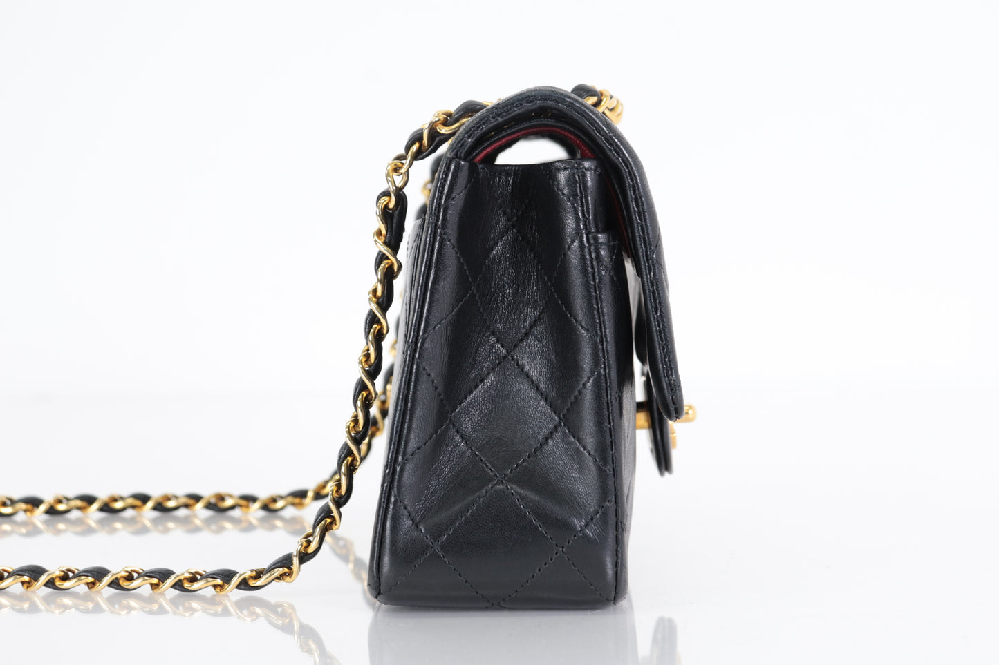 CHANEL W Flap 23 Lamb Chain Shoulder Bag
