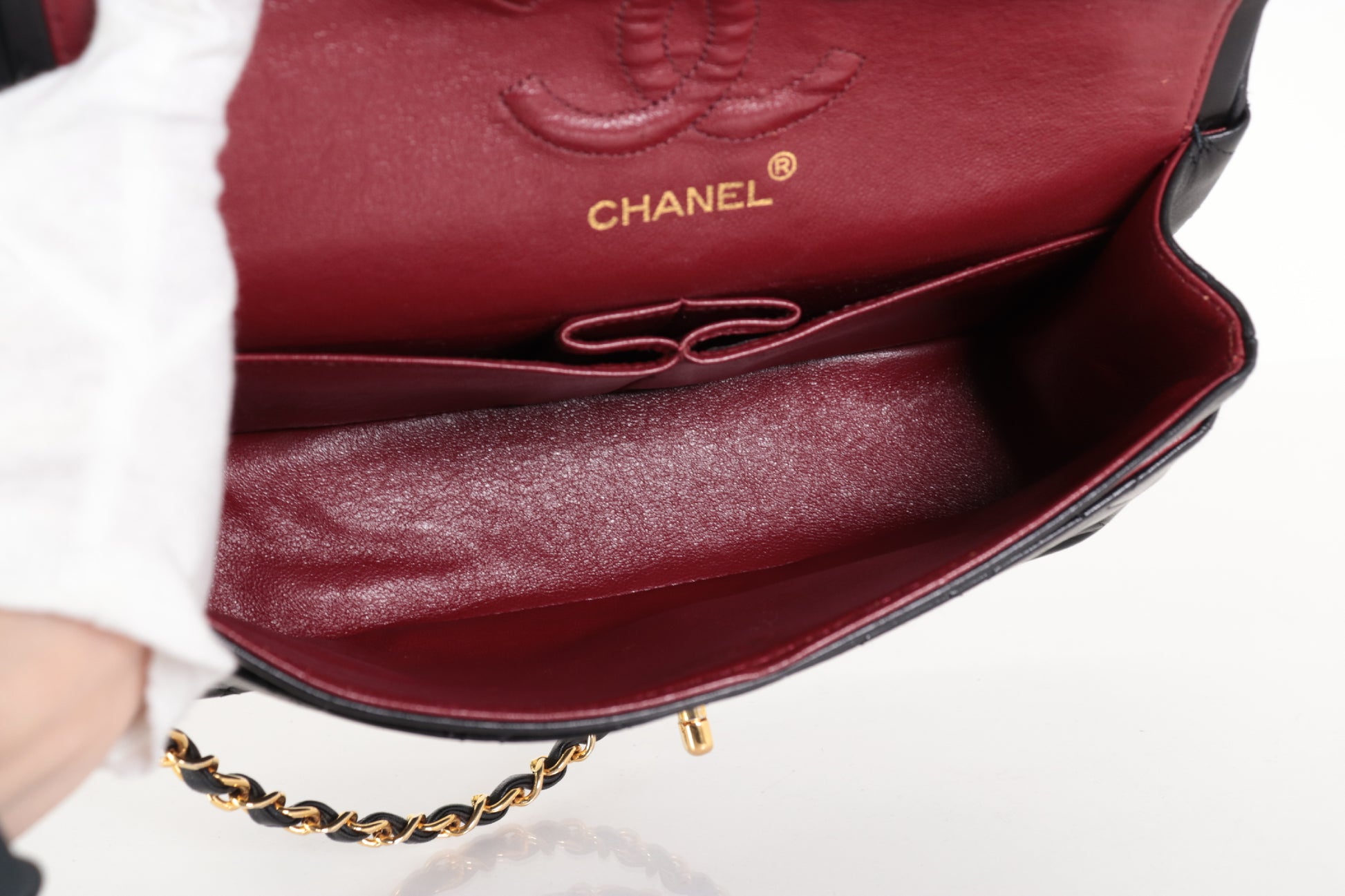 CHANEL W Flap 23 Lamb Chain Shoulder Bag