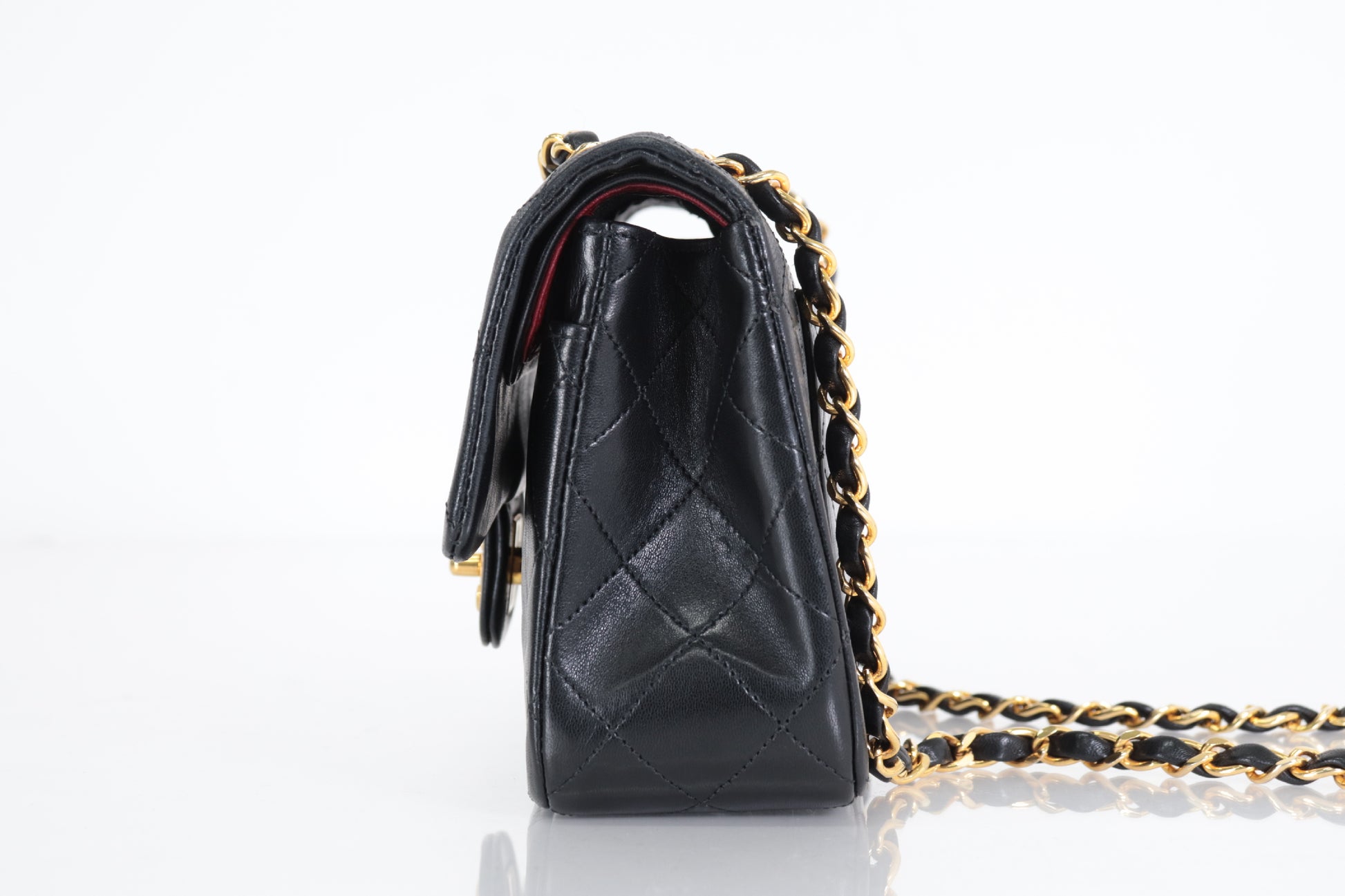 CHANEL W Flap 23 Lamb Chain Shoulder Bag