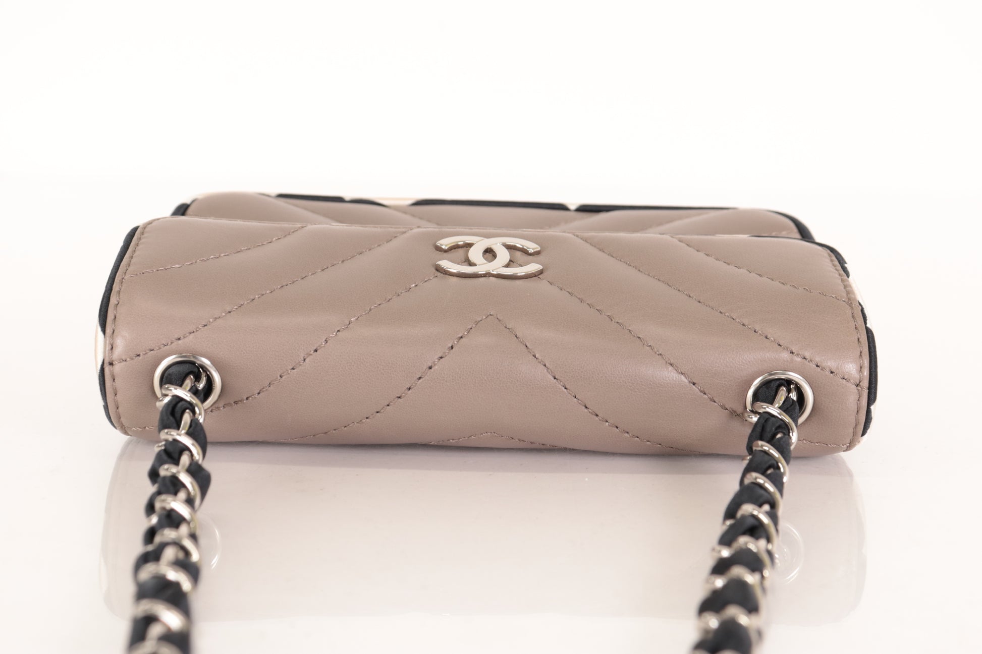CHANEL V-Stitch Lamb Mini Chain Shoulder Bag, No. 9