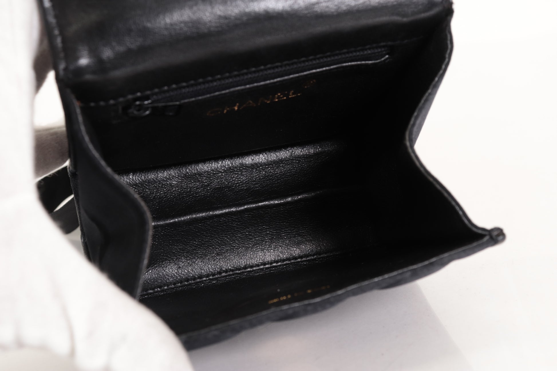 CHANEL Satin Ribbon Matelasse Mini Shoulder Bag, No. 4