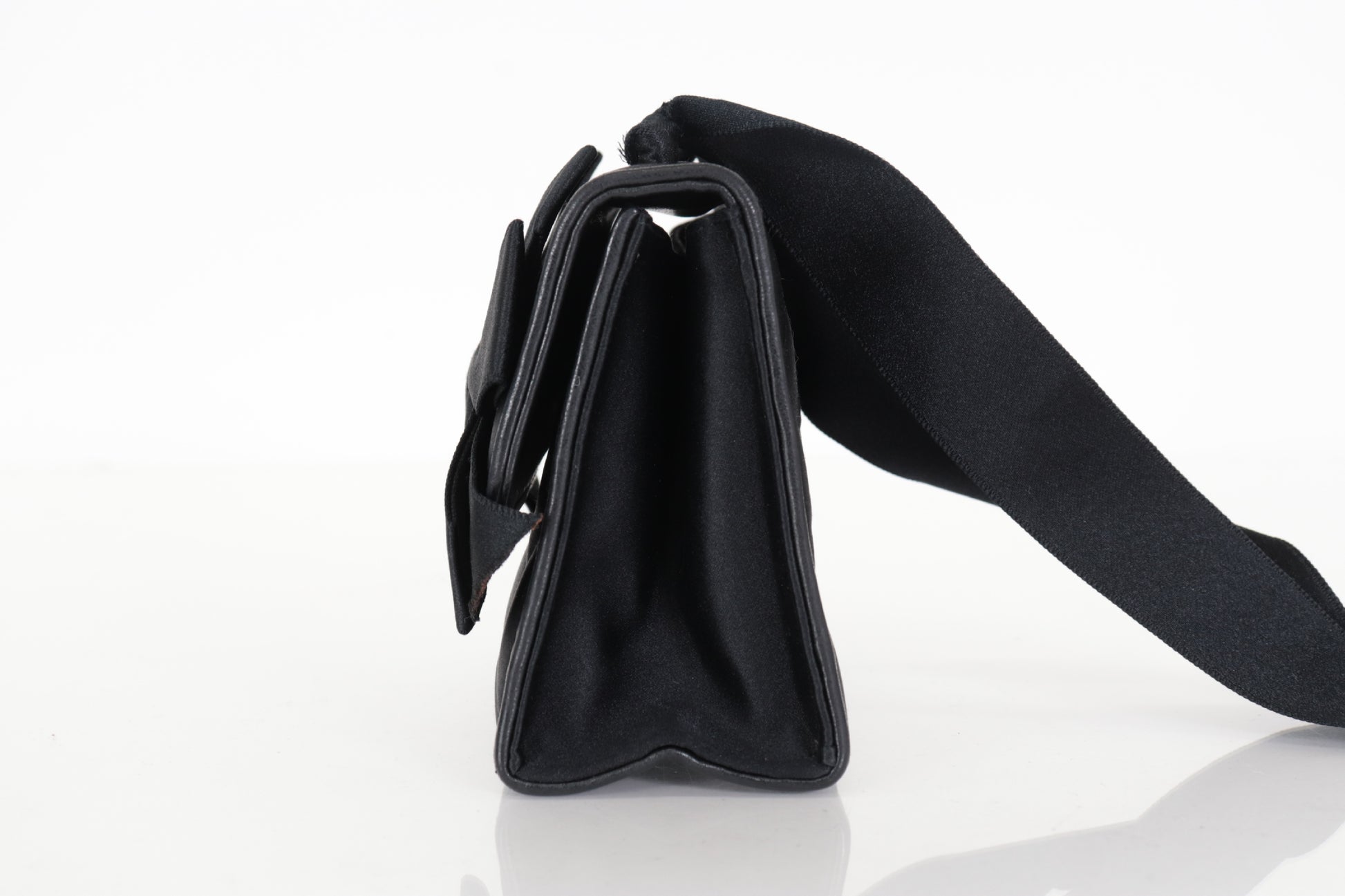 CHANEL Satin Ribbon Matelasse Mini Shoulder Bag, No. 4