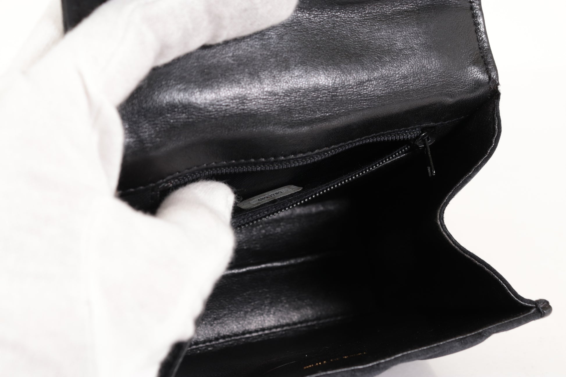 CHANEL Satin Ribbon Matelasse Mini Shoulder Bag, No. 4