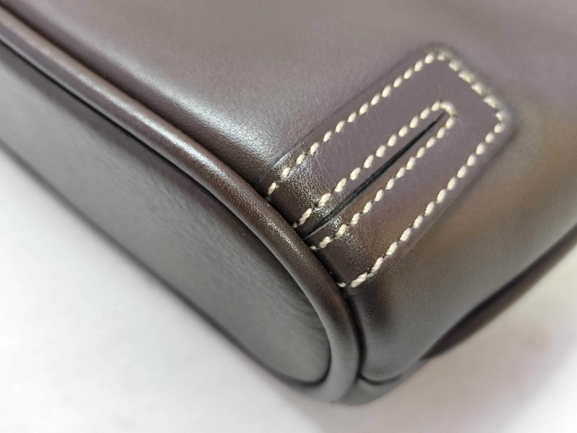 BURBERRY Leather Handbag with Checked Interior