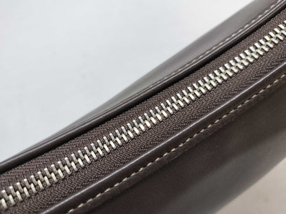 BURBERRY Leather Handbag with Checked Interior