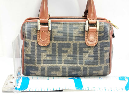 FENDI Zucca pattern mini Boston bag Zucca mini bag bag