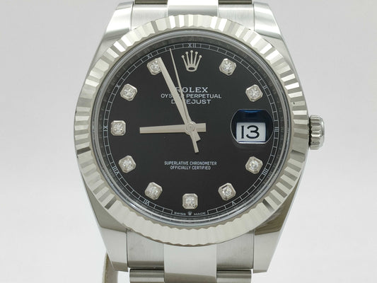 ROLEX Datejust 126334G 9074P4X8 Black Dial Men's Watch