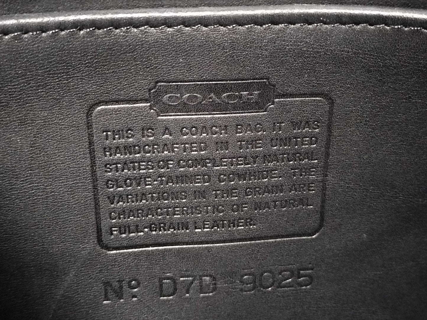 COACH Ergo Leather Black Shoulder Bag 9025 Shoulder Bag