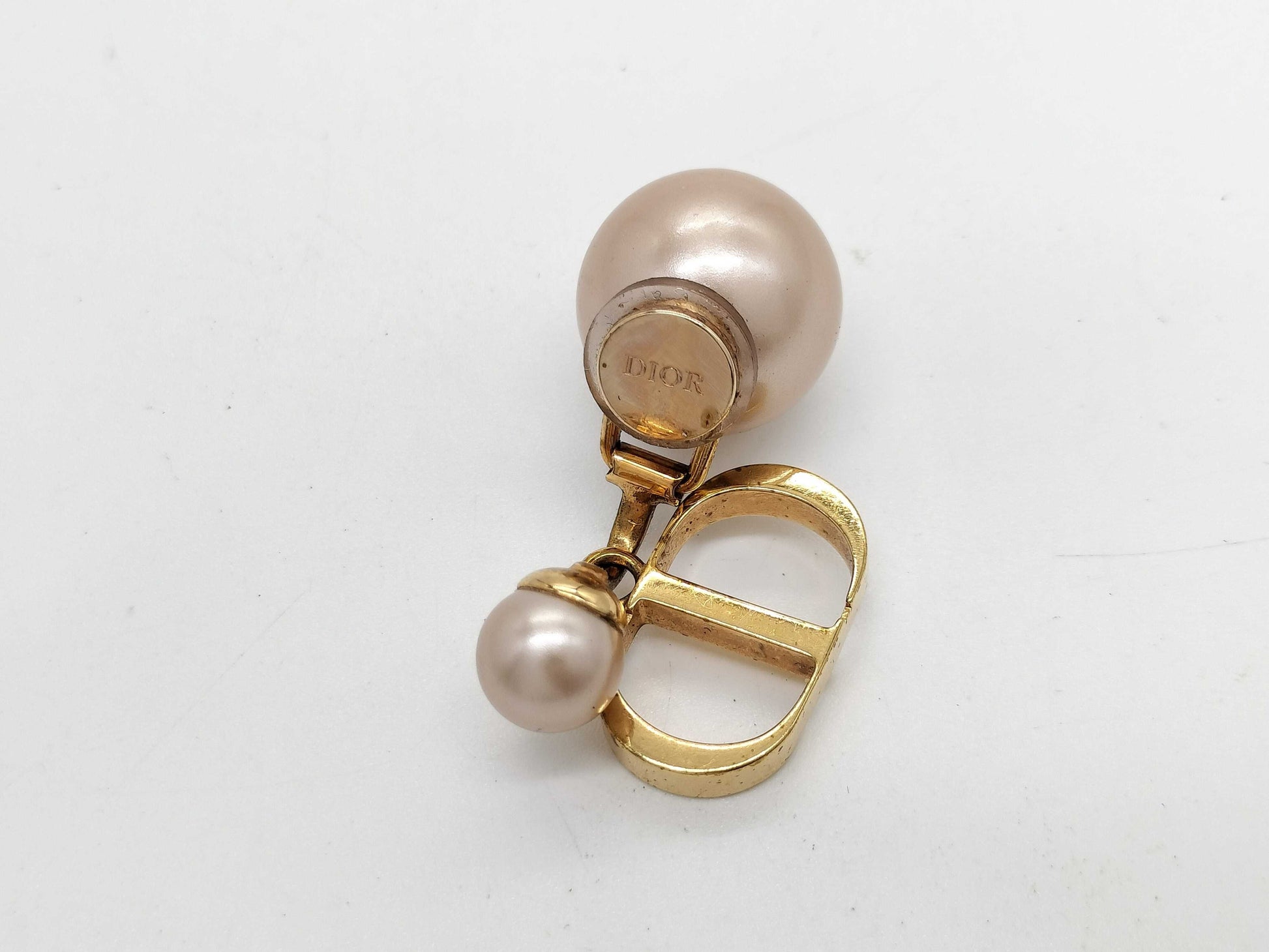 Dior Pearl Pink Gold Earrings 