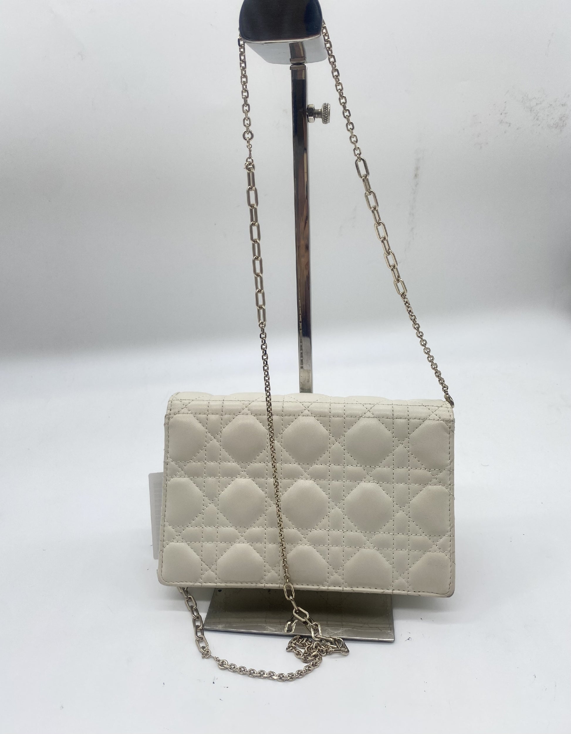 Dior Christian Dior Cannage Everyday Leather Chain Wallet Shoulder Bag