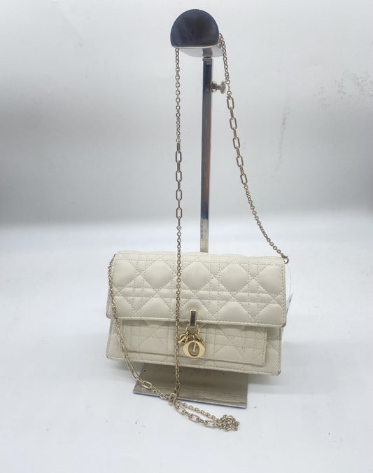 Dior Christian Dior Cannage Everyday Leather Chain Wallet Shoulder Bag