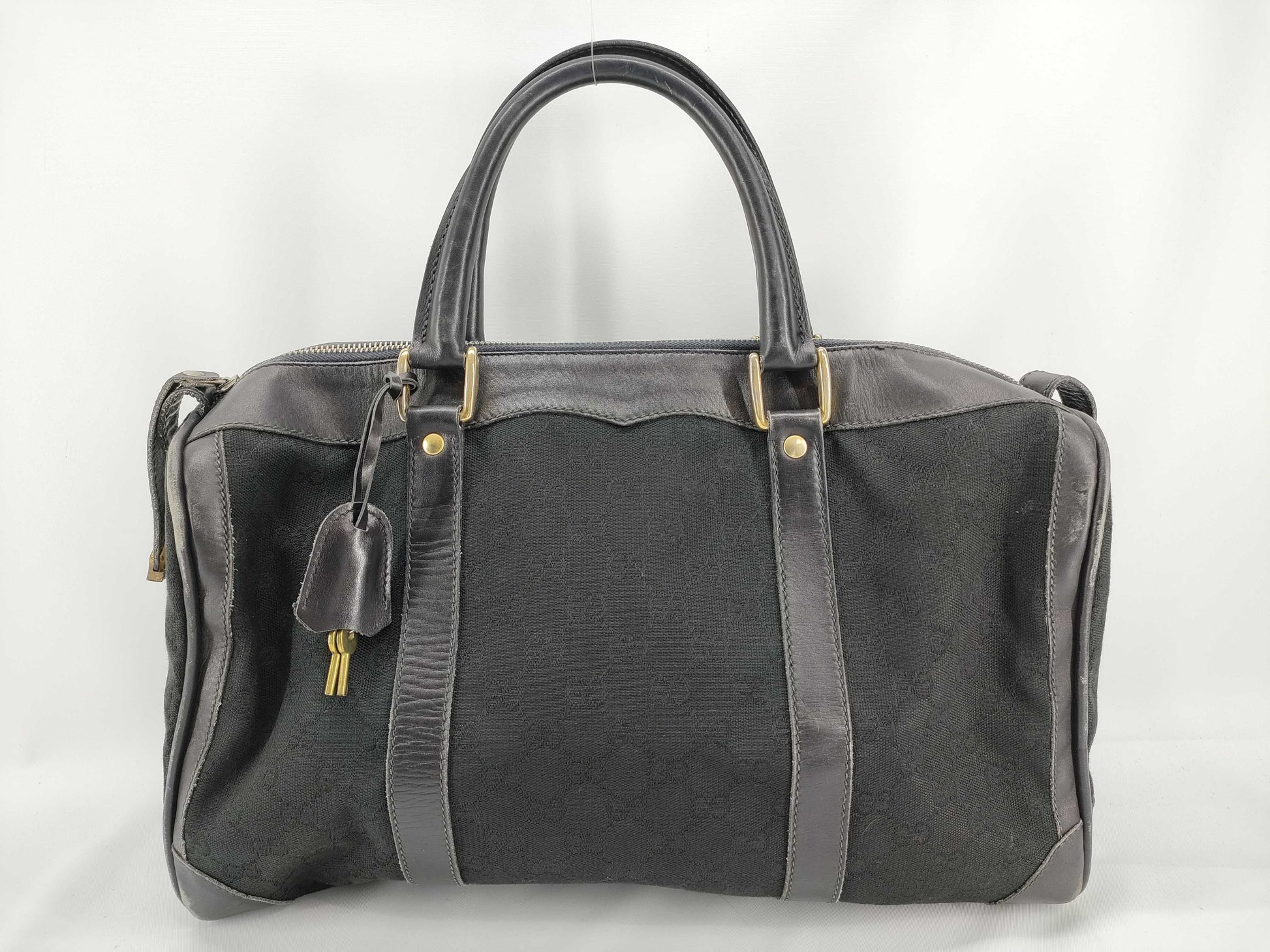 GUCCI GG Canvas Boston Bag