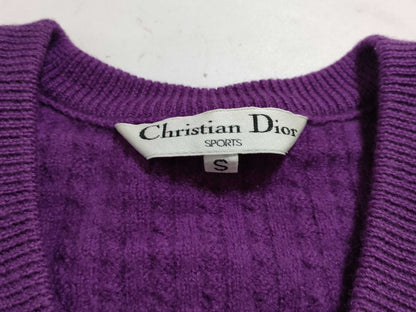 Dior purple knit top