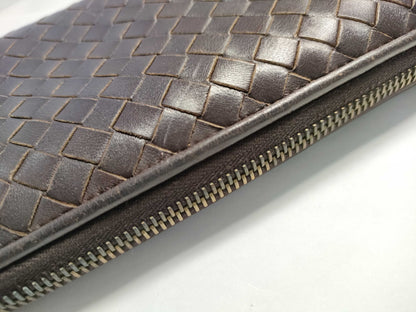 BOTTEGA VENETA Intrecciato Bottega Long Wallet