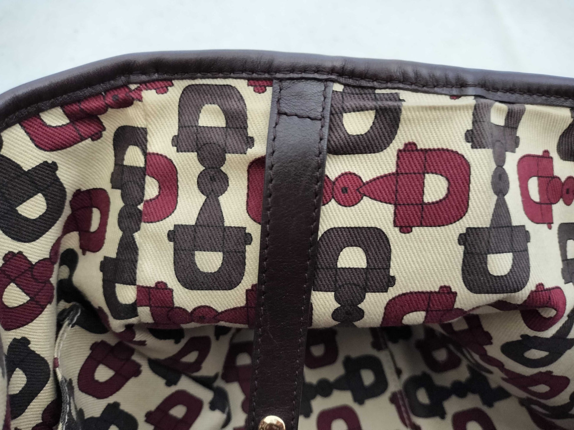 GUCCI Guccissima Leather GG Pattern Handbag Tote Bag 163805