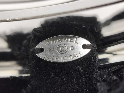 CHANEL CHANEL Barrette Ribbon Velvet Coco Mark Black 22B Hair Accessory Hair Accessory