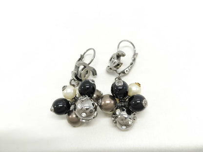 CHANEL CHANEL Swing Coco Mark Mixed Pearl Rhinestone 04A Earrings