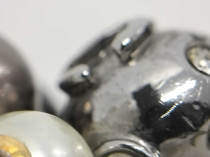 CHANEL CHANEL Swing Coco Mark Mixed Pearl Rhinestone 04A Earrings