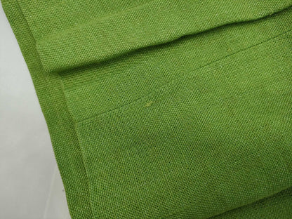 CHANEL CHANEL Dress P07001V04682 96P #38 Coco Mark Button Green 100% Linen Dress