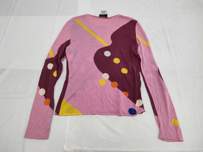 CHANEL CHANEL Long Sleeve T-Shirt P15616V00756 00T #38 Coco Mark Polka Dot Top