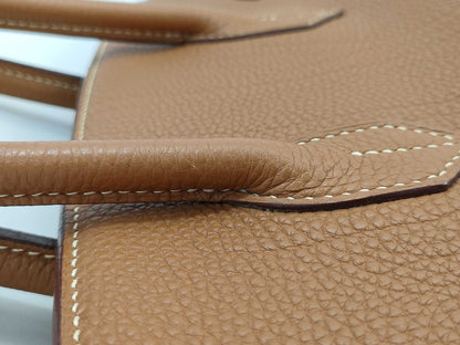 HERMES Birkin 35 Togo Gold with G Hardware and J Stamp