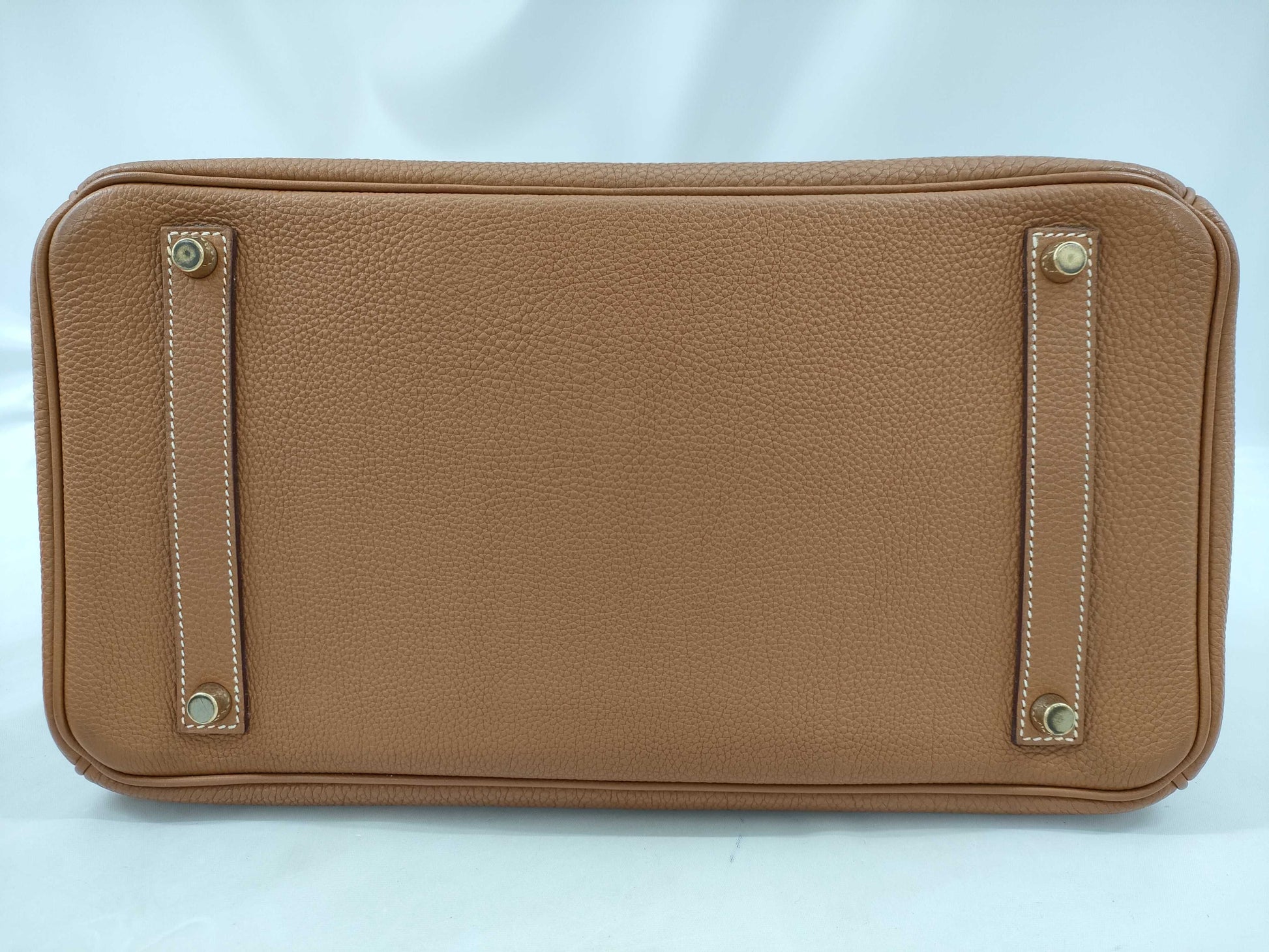 HERMES Birkin 35 Togo Gold with G Hardware and J Stamp