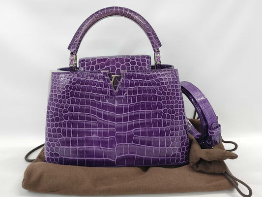 LOUIS VUITTON LV Capucines BB Crocodile AS0186 Handbag
