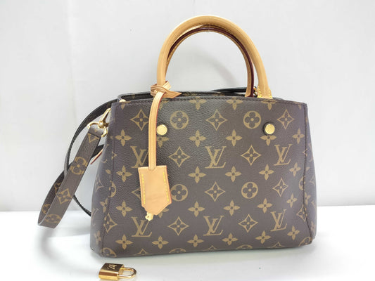 LOUIS VUITTON Monogram LV Montaigne BB M41055 RFID Enabled Handbag