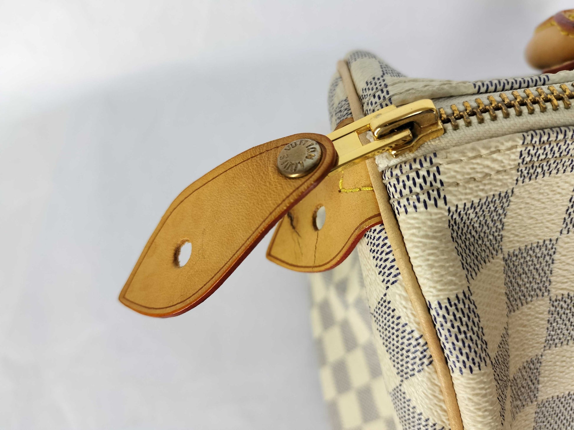 LOUIS VUITTON SP0084 Damier Azur Speedy 30 Boston Bag N41533