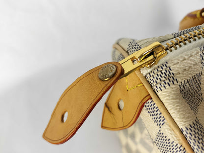 LOUIS VUITTON SP0084 Damier Azur Speedy 30 Boston Bag N41533