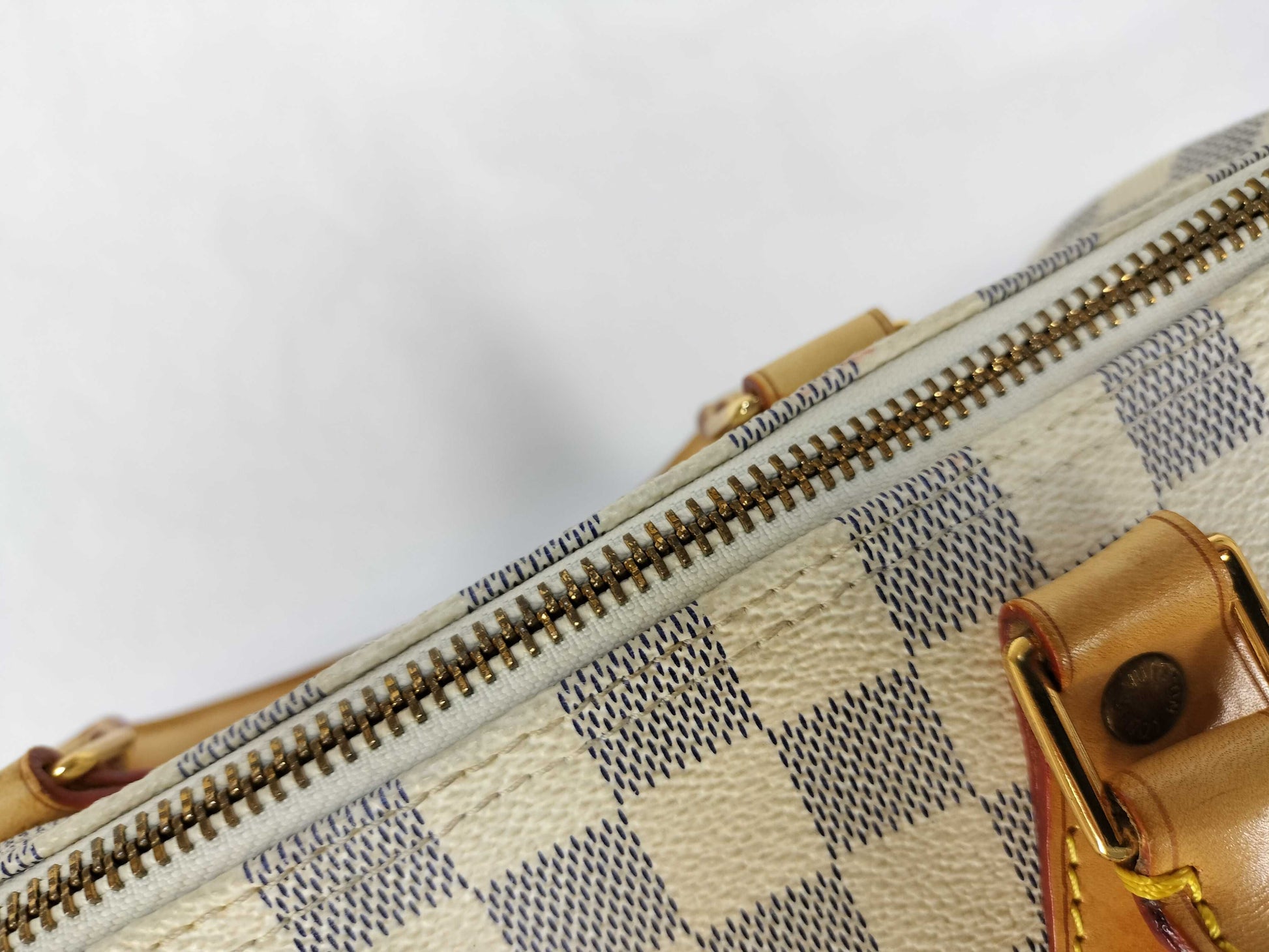 LOUIS VUITTON SP0084 Damier Azur Speedy 30 Boston Bag N41533