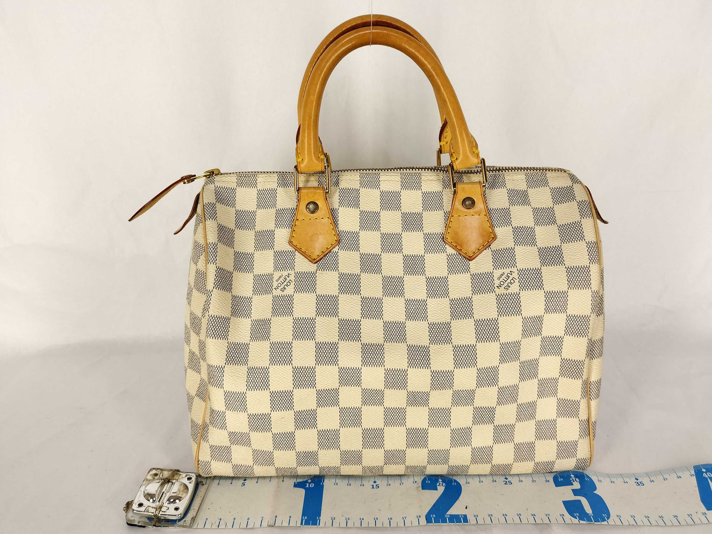 LOUIS VUITTON SP0084 Damier Azur Speedy 30 Boston Bag N41533