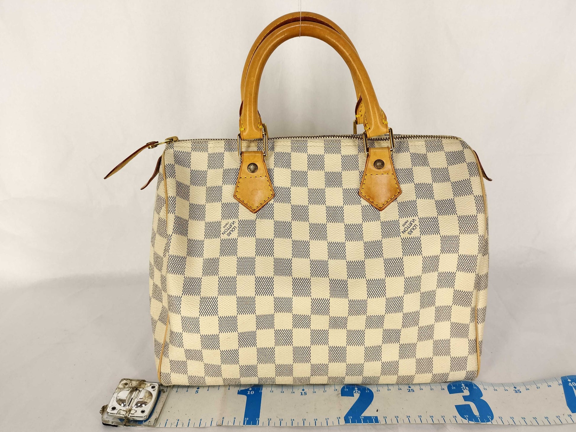 LOUIS VUITTON SP0084 Damier Azur Speedy 30 Boston Bag N41533