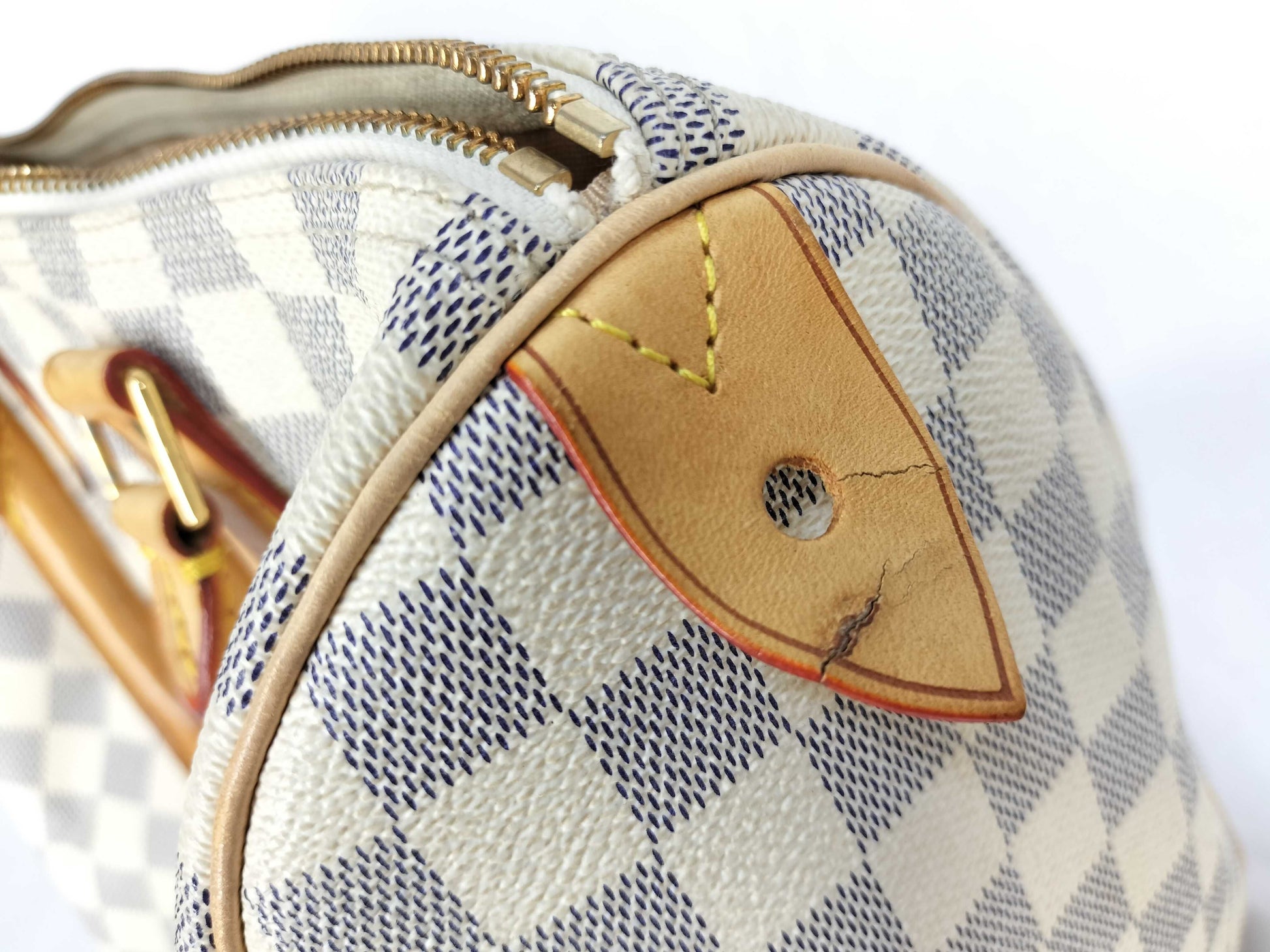 LOUIS VUITTON SP0084 Damier Azur Speedy 30 Boston Bag N41533