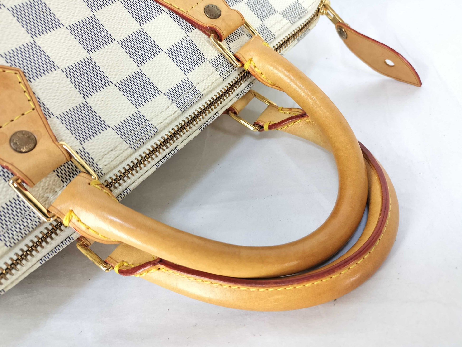 LOUIS VUITTON SP0084 Damier Azur Speedy 30 Boston Bag N41533