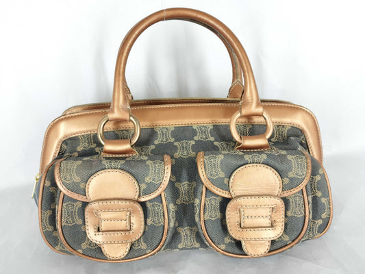 CELINE Paris Macadam Denim Handbag