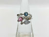 Colored Stone D0.15ct Pt900 8.8g Ring 
