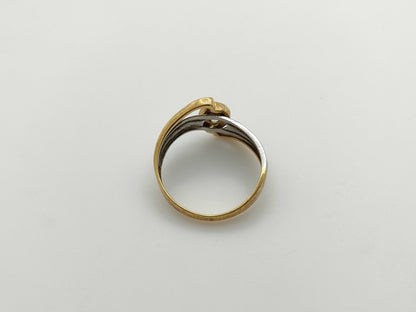 D0.23ct K18/Pt900 2.7g Ring 