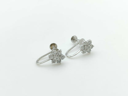 D0.25ct Pt900 2.0g Earrings 
