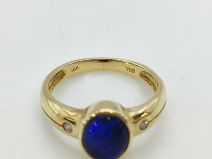 Colored Diamond 750 4.0g Ring 