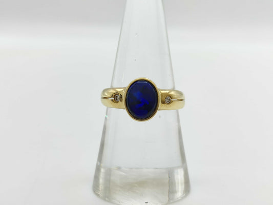 Colored Diamond 750 4.0g Ring 