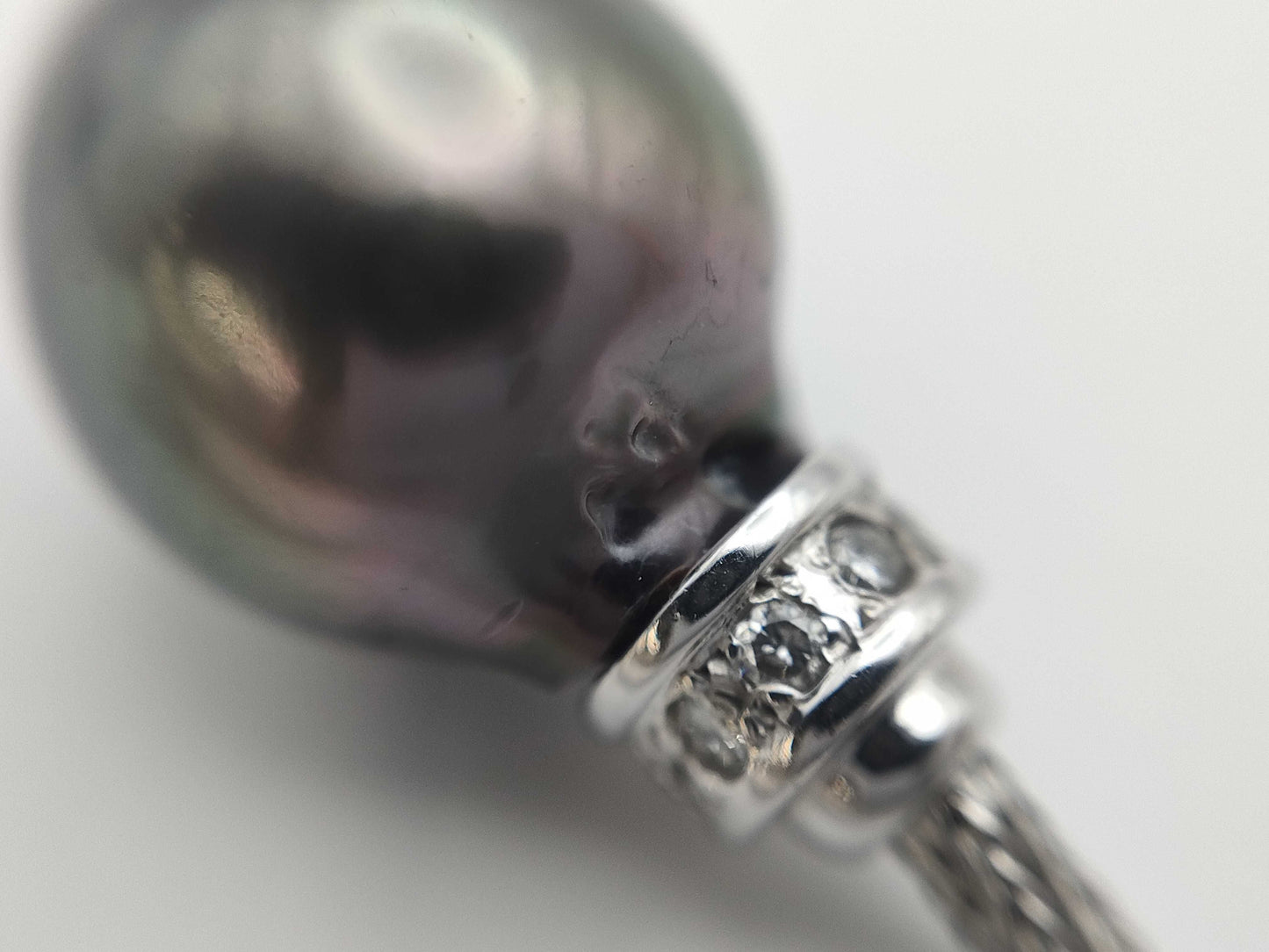 Semi-Round Pearl, Diameter: Approx. 11.0-11.5mm, D0.25ct, 18K Gold, 14.3g, Necklace 